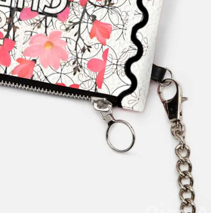 "Glory to Christ" Genuine Leather Crossbody Bag with Chain