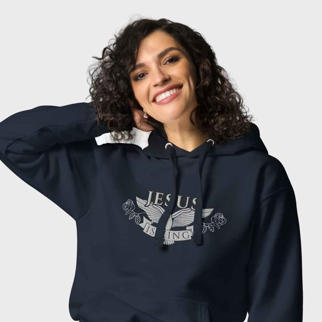 Jesus Is King | Embroidered unisex hoodie