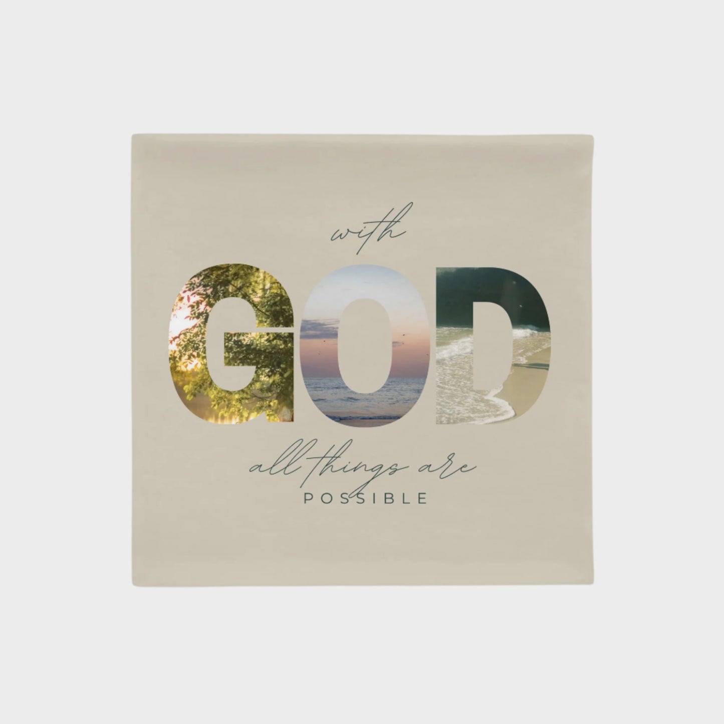 With God all things are possible | Pillow Case