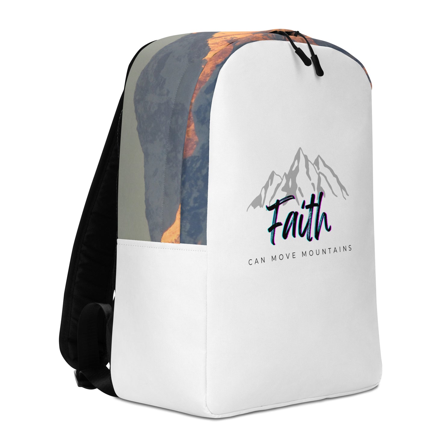 Multi-Use Backpack with Inspirational Quote - "Faith can move mountains"