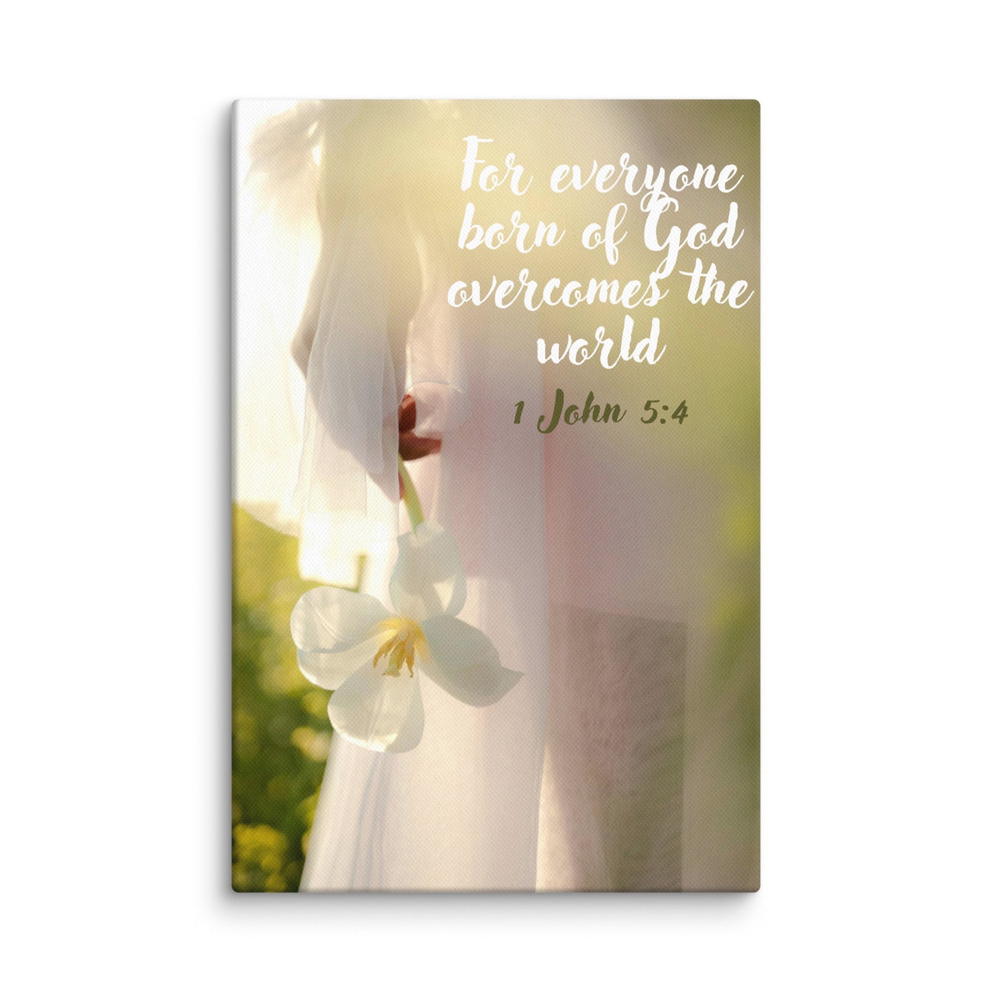 Overcomes the world | Faith Canvas