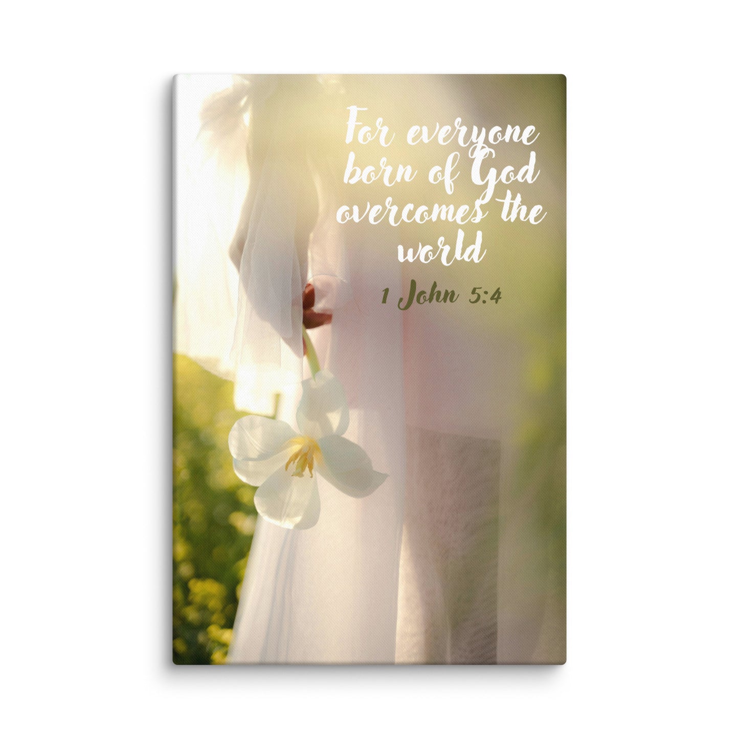 Overcomes the world | Faith Canvas