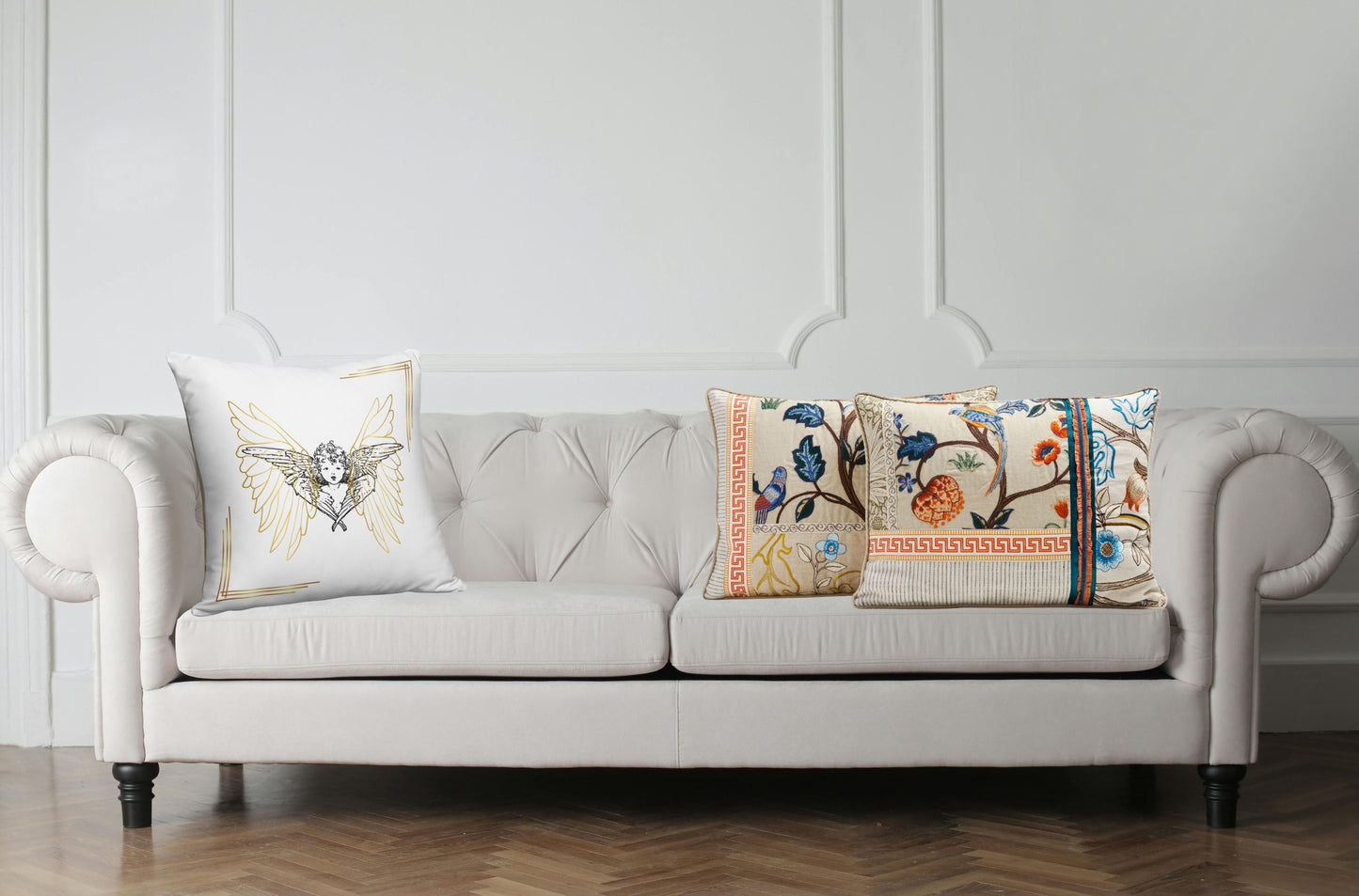 Golden Angel Wings - Pillow Case