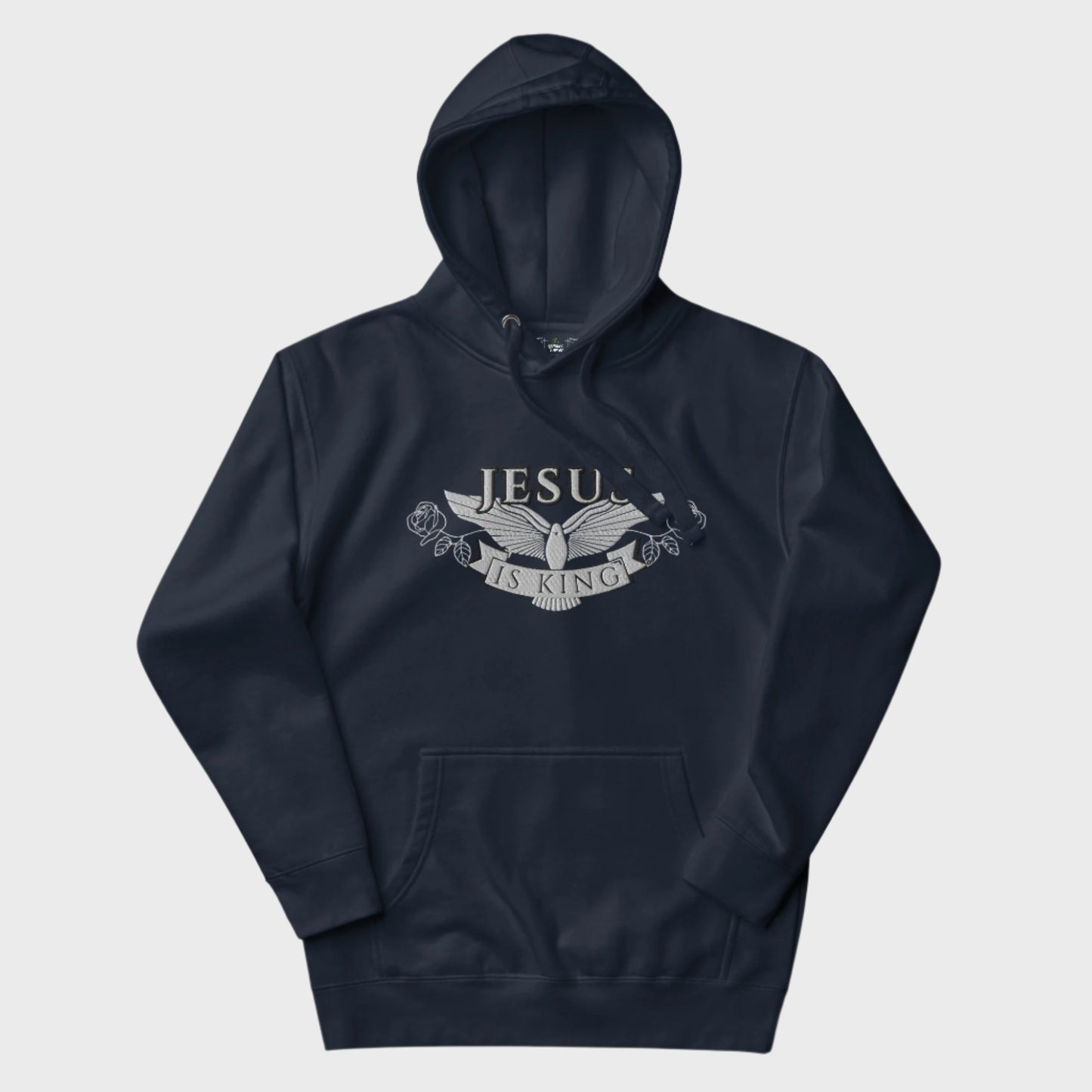 Jesus Is King | Embroidered unisex hoodie