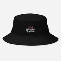 Black hat with text 100% genuinehuman