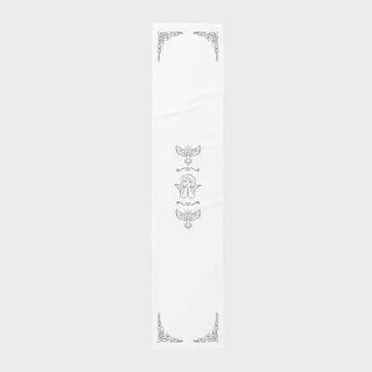 Cotton Table Runner - Angels & Dove Ornaments