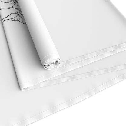 Cotton Table Runner - Angels & Dove Ornaments