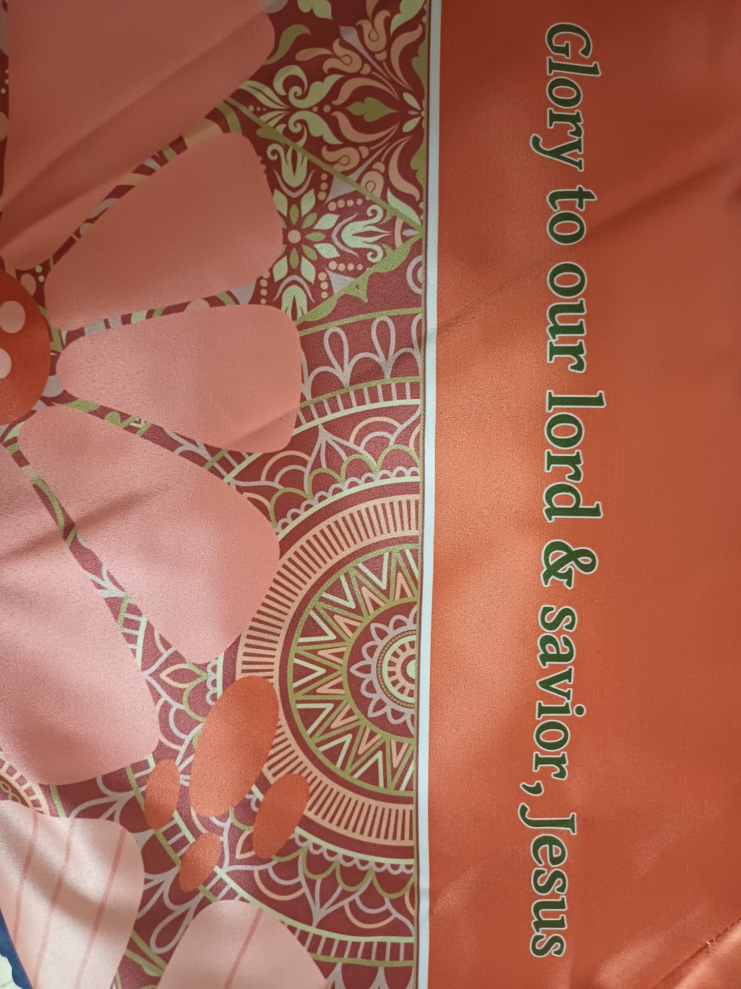 Glory to Jesus | Premium halterneck backless silk dress with letters