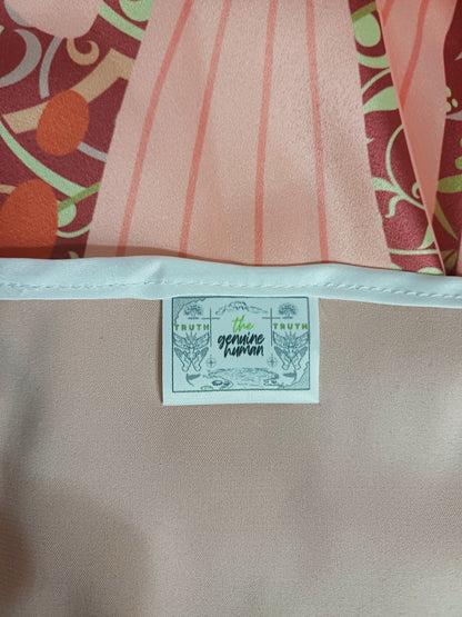 Glory to Jesus | Premium halterneck backless silk dress with letters