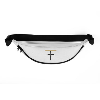 Fanny Pack from above with Christian cross 
