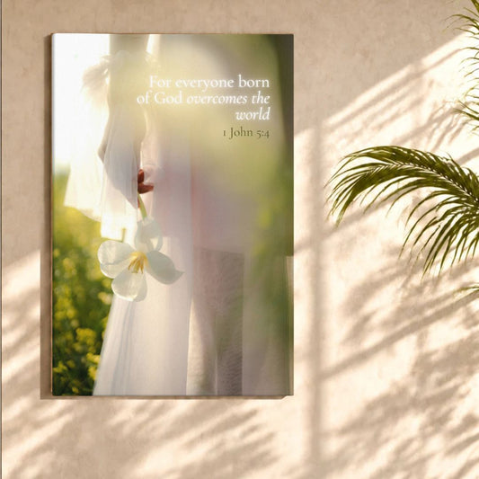 Overcomes the world | Faith Canvas