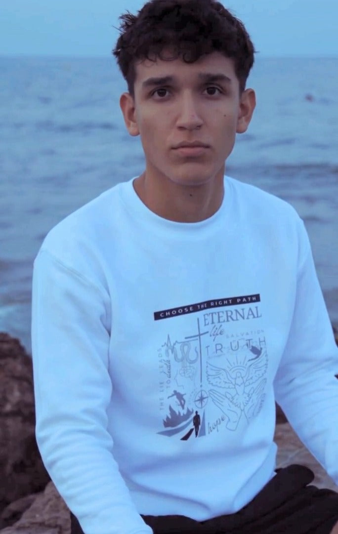 Choose The Right Path | Premium faith sweatshirt