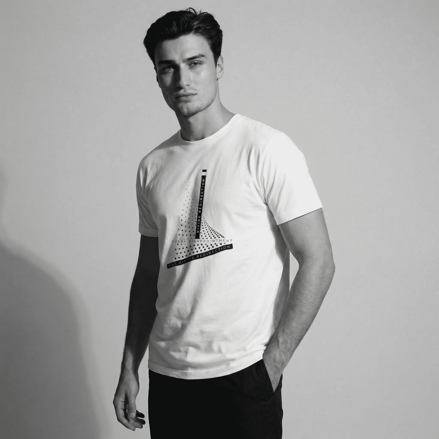 Redirección Divina | Camiseta premium de peso pesado para hombres
