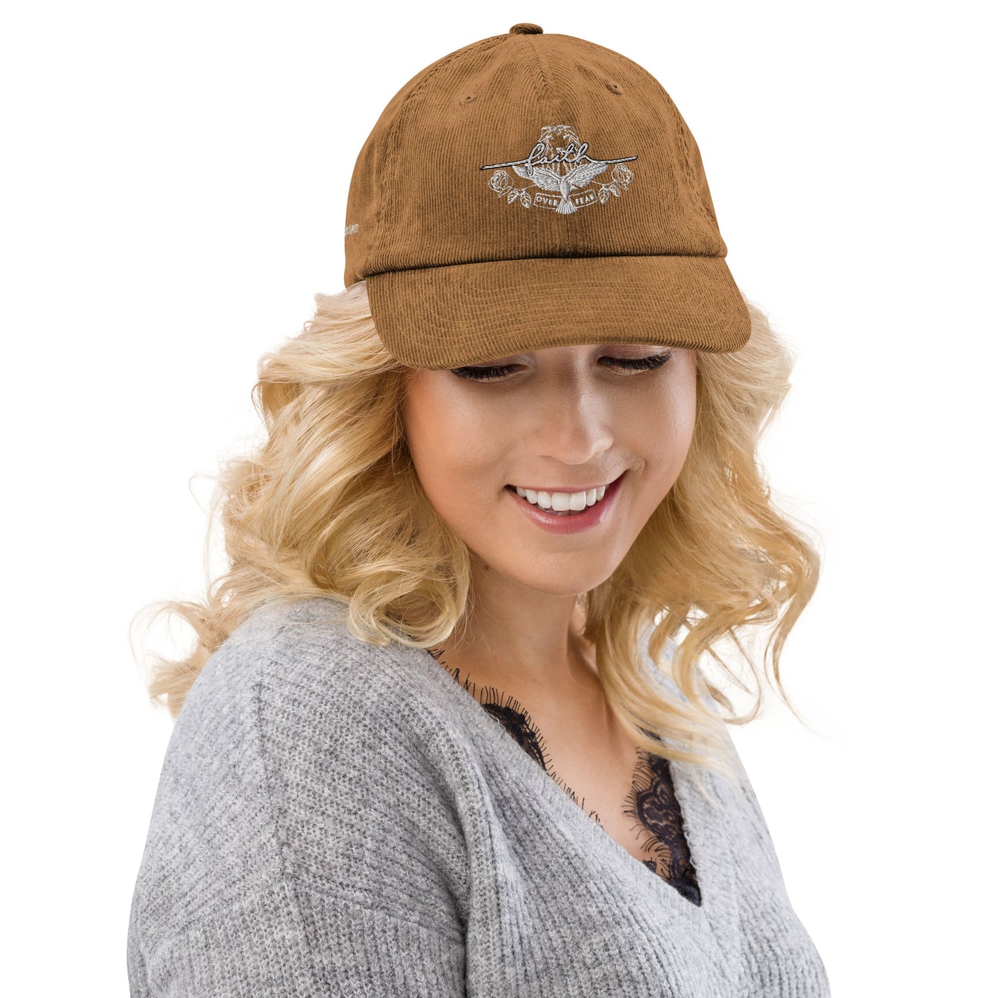 Fe Sobre Miedo | Gorra de pana