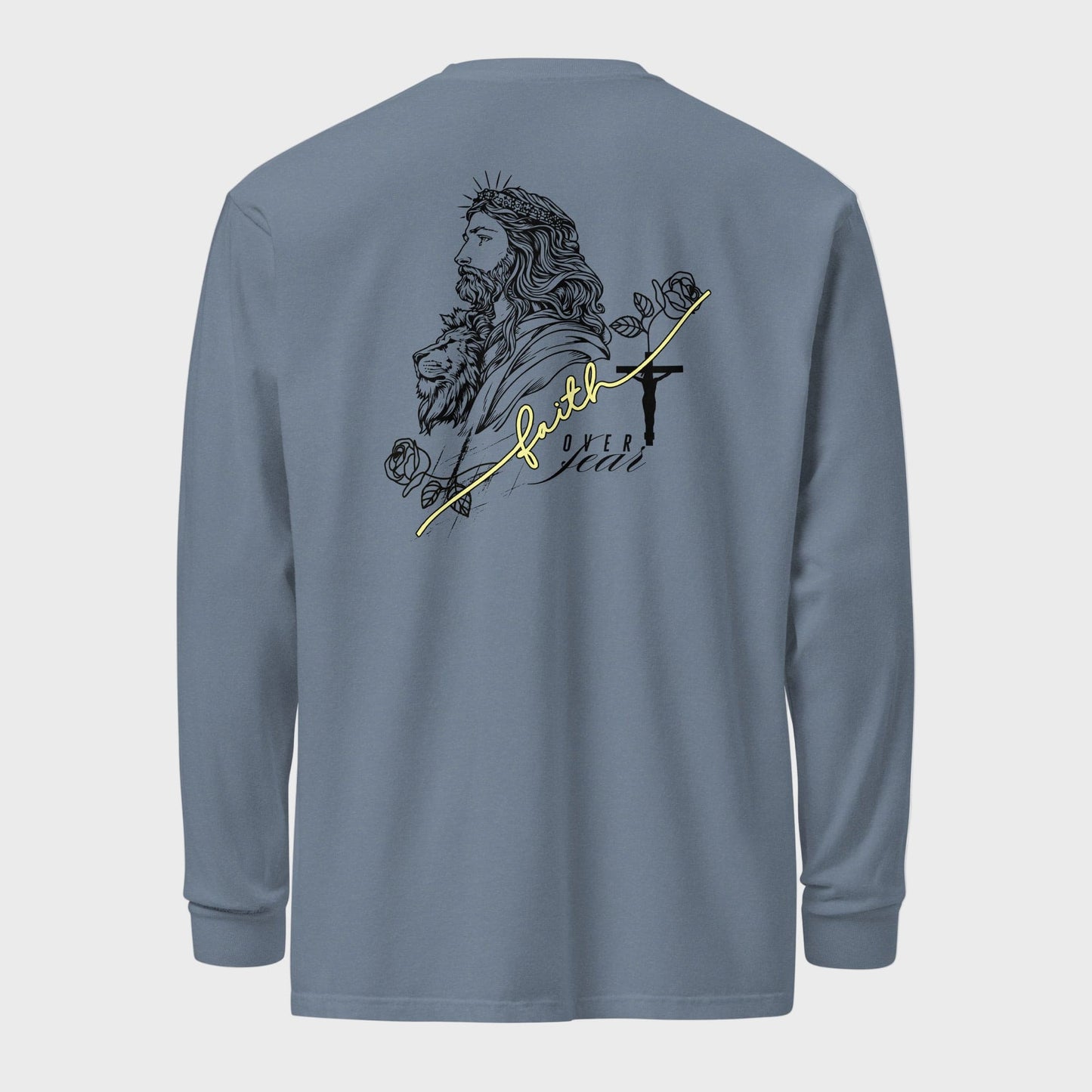 Faith Over Fear | Christian garment-dyed men´s sweatshirt
