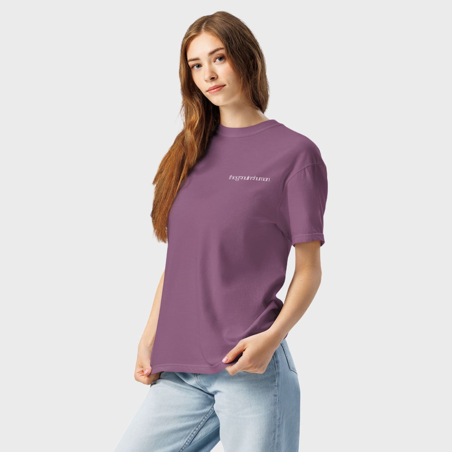 Fe sobre miedo | Camiseta de peso pesado teñida en prenda (unisex)