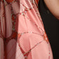 Glory to Jesus | Premium halterneck backless silk dress with letters