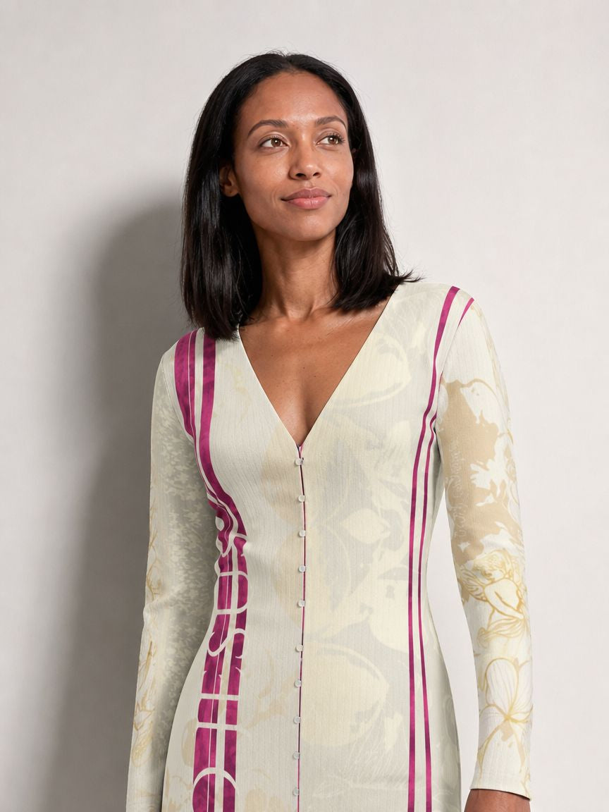 Angelic Garden  | Ladies Long Sleeve Faith Dress