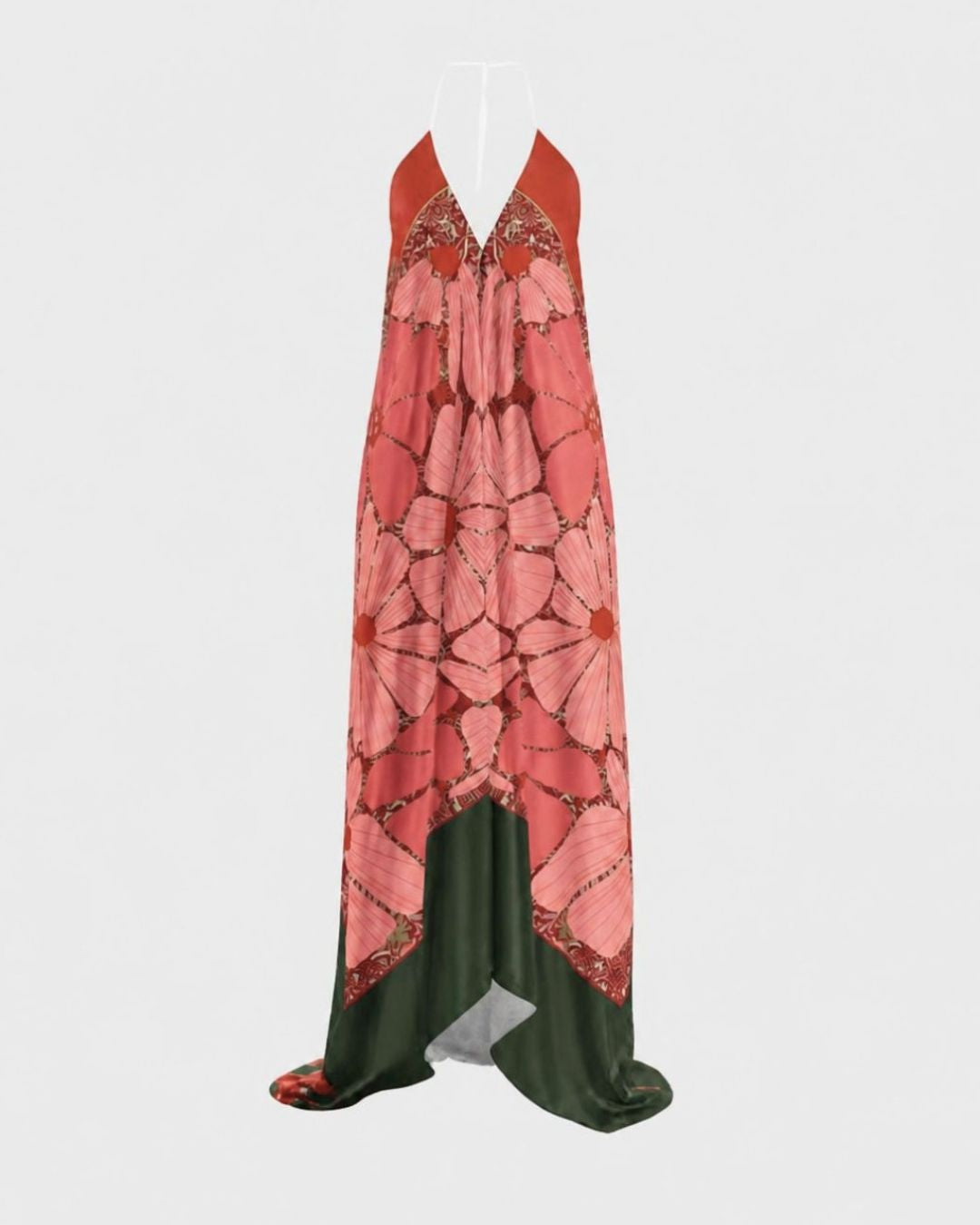 Gloria a Jesús | Vestido de seda premium con cuello halter