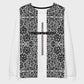 Sweatshirt with lace pattern and GLORY TO JESUS letters on cross