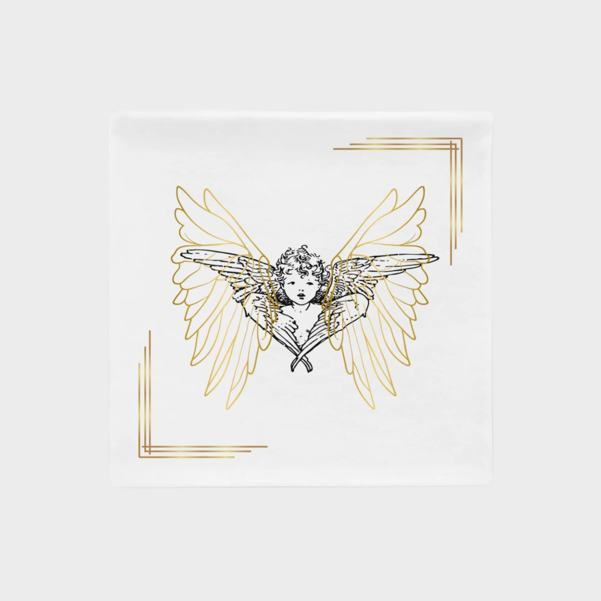 White Pillowcase with Angel 