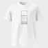 Product mockup white t shirt with text design HONESTY