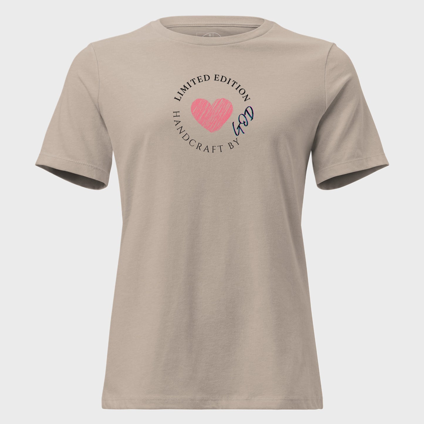 Hecho a mano por Dios | Camiseta básica ligera para mujer