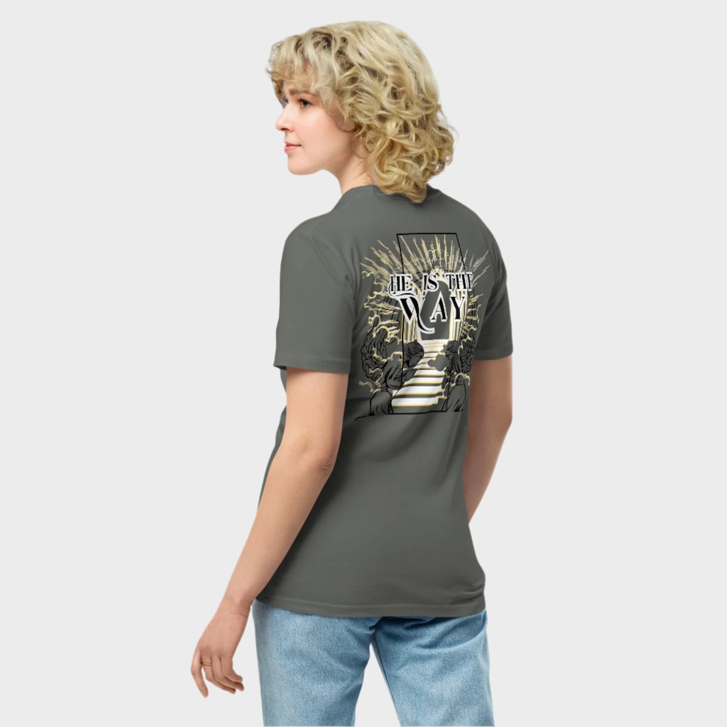 He Is The Way Back Design| Unisex premium Christian t-shirt