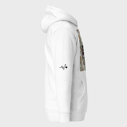 100% genuine | Heartbeat design premium hoodie for women