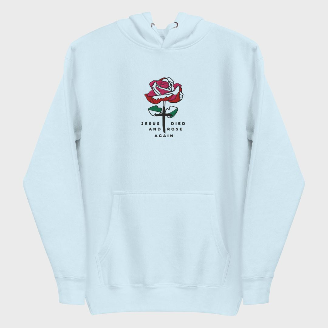 Jesus Rose| Premium embroidered hoodie for women
