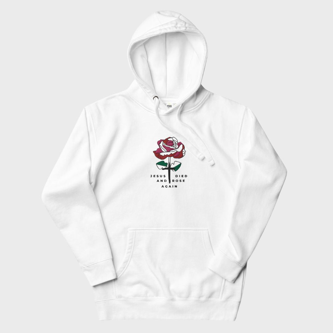 Jesus Rose| Premium embroidered hoodie for women