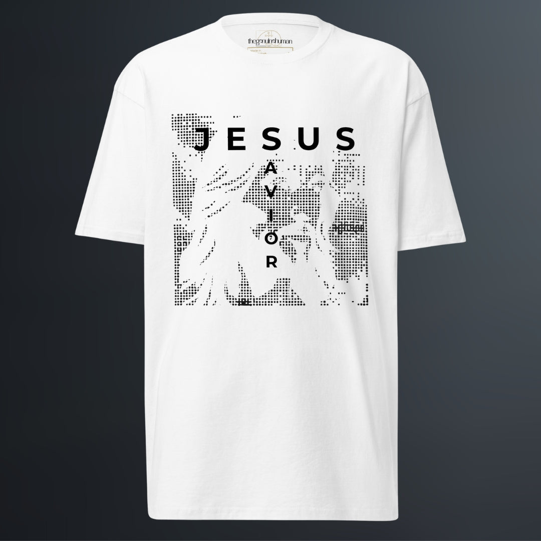 Jesús Salvador | Camiseta de peso pesado premium para hombres