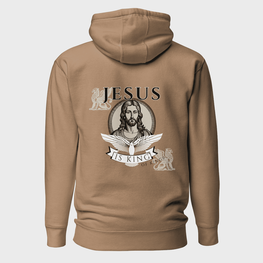 King of Kings | Unisex premium Christian cotton hoodie