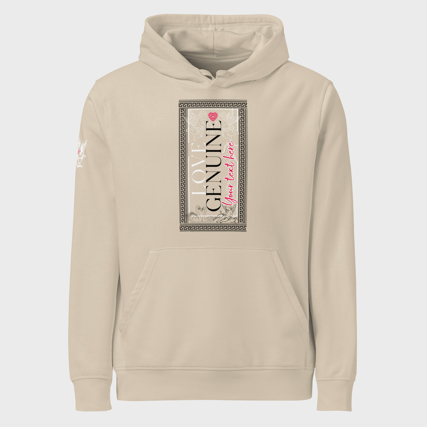 Love Genuine | Personalized unisex organic mid-weight hoodie