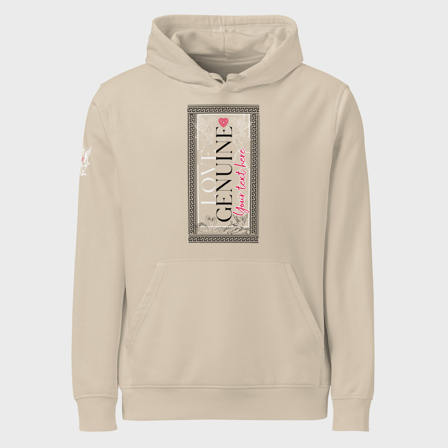 Love Genuine | Personalized unisex organic mid-weight hoodie