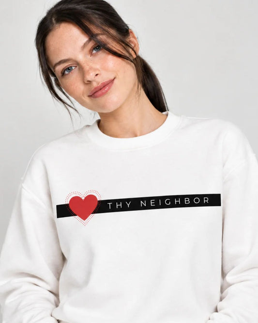 Love thy Neighbor | Unisex cotton sweatshirt