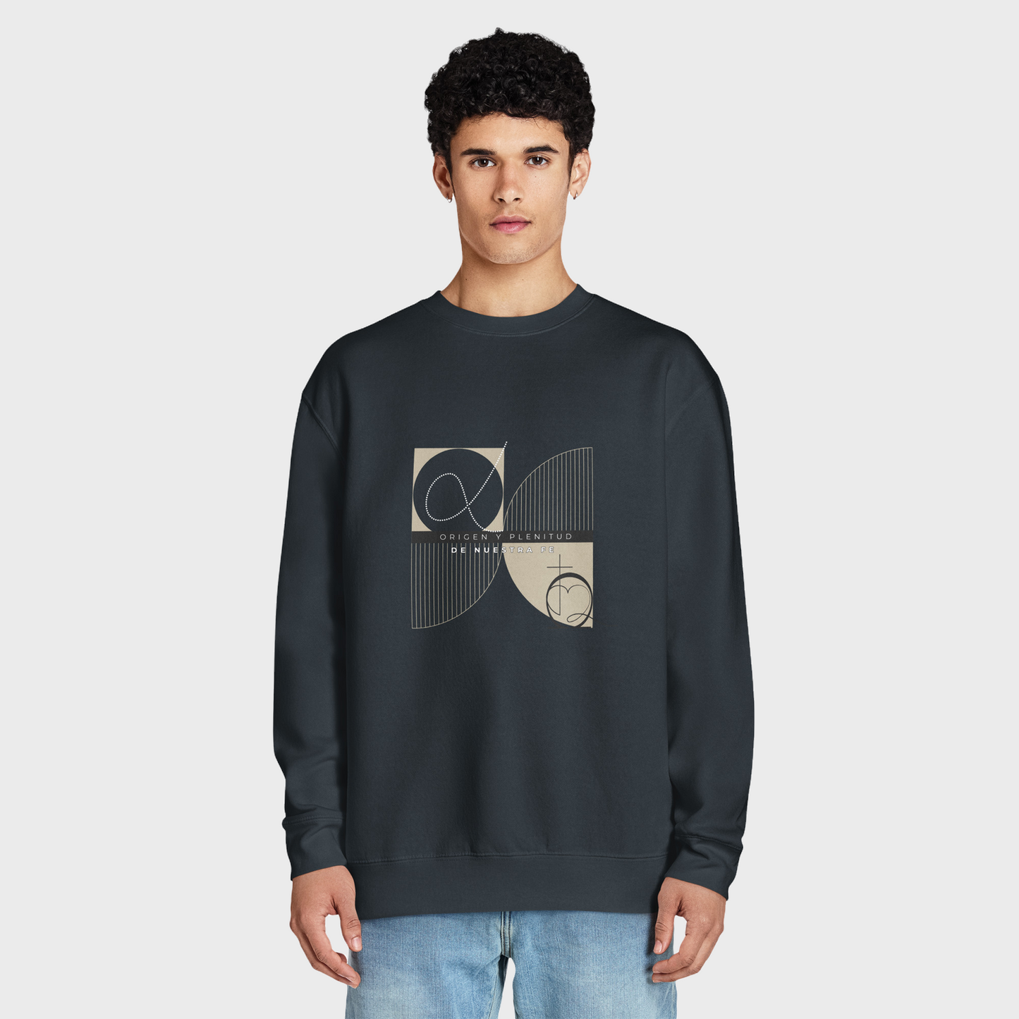 Origen y Plenitud | Sudadera cristiana premium para hombres