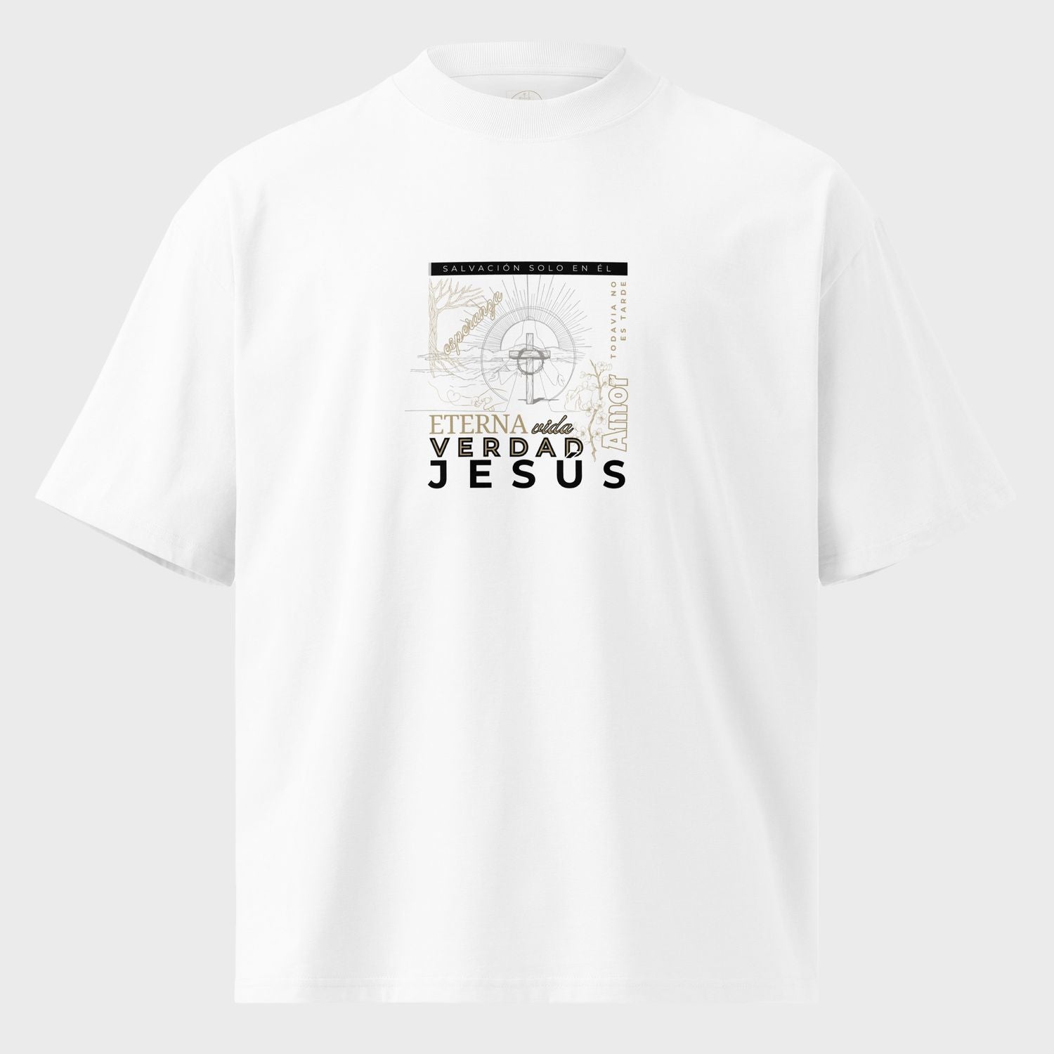 Salvación Solo En Él | Camiseta premium de algodón oversized