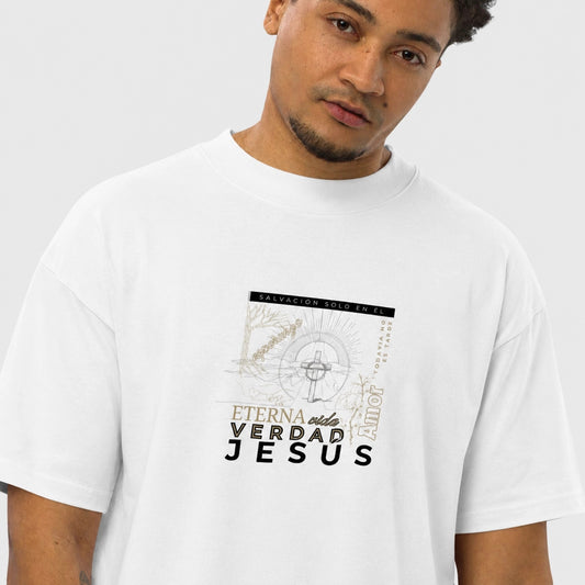 Salvación Solo En Él | Camiseta premium de algodón oversized