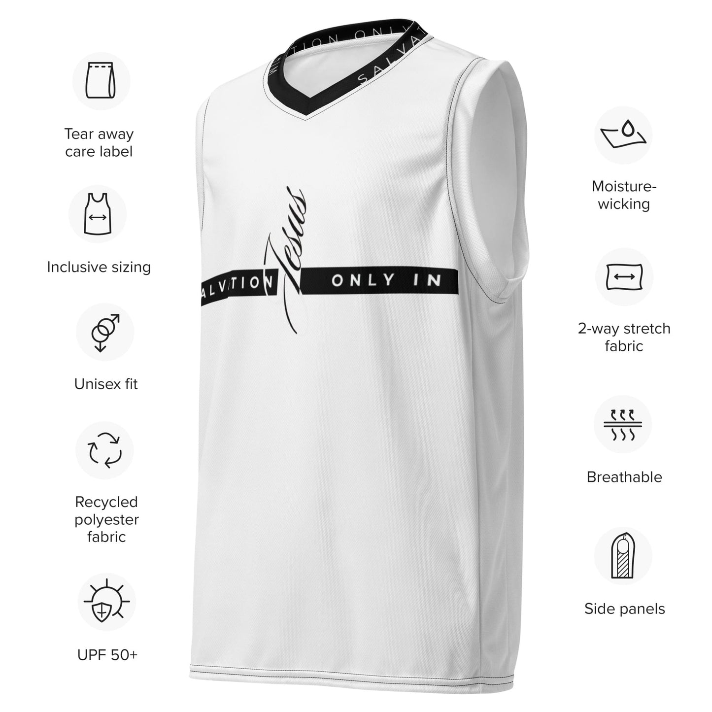Salvation Only In Jesus | Eco-friendly unisex sports tank
