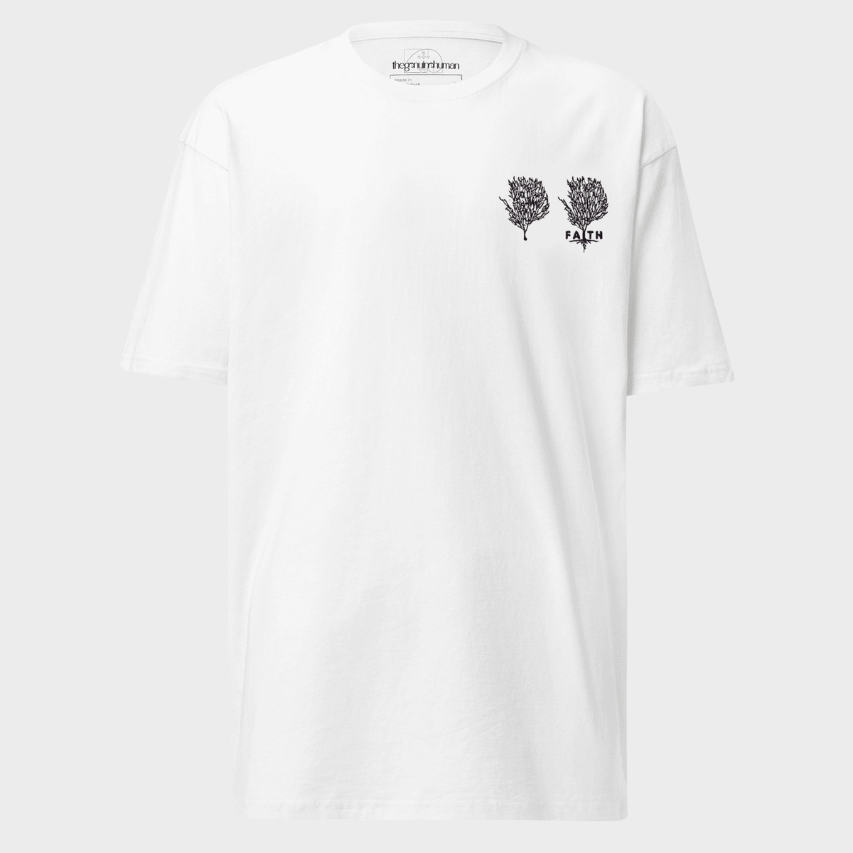 Embroidered cotton Christian tee | Seed of Faith