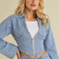 Christian embroidered denim hat | The Way, Truth, Life