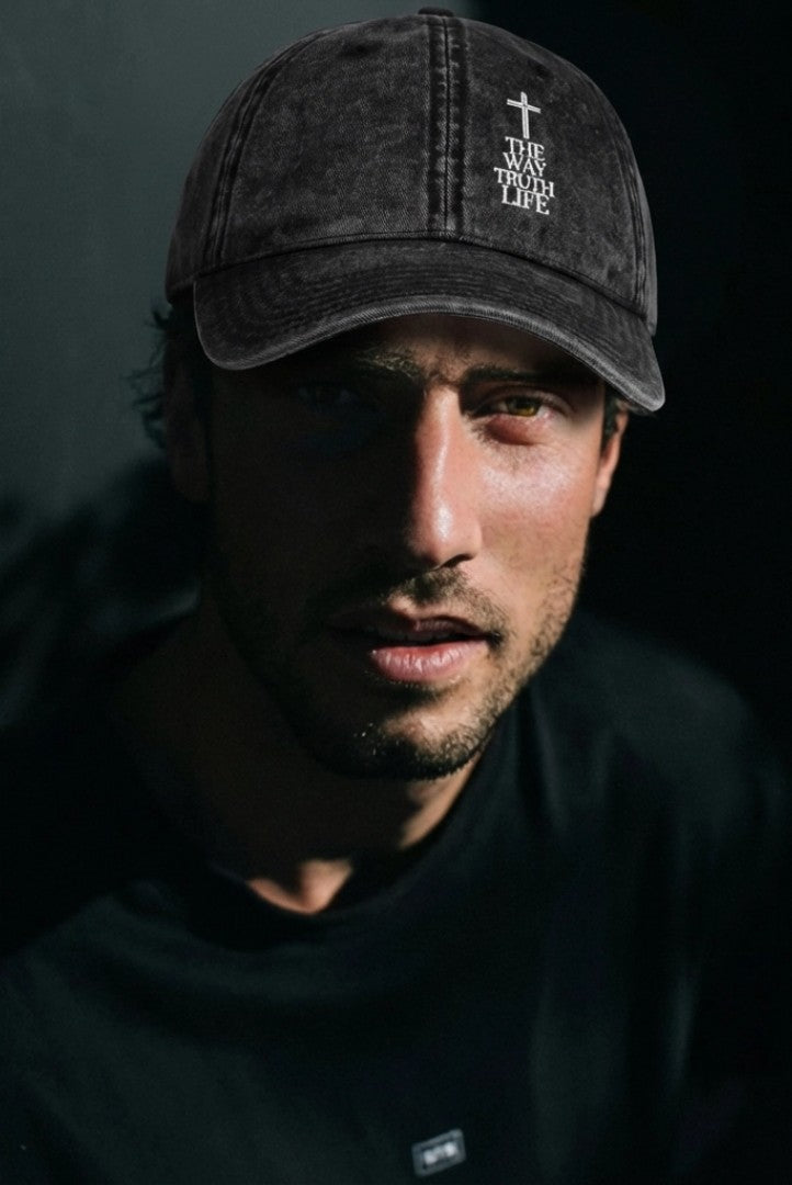 The Way, Truth, Life | Embroidered Vintage Cotton Cap