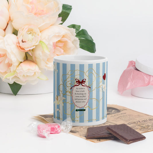 Christian Vintage Coffee Cup | Proverbs Wisdom Mug