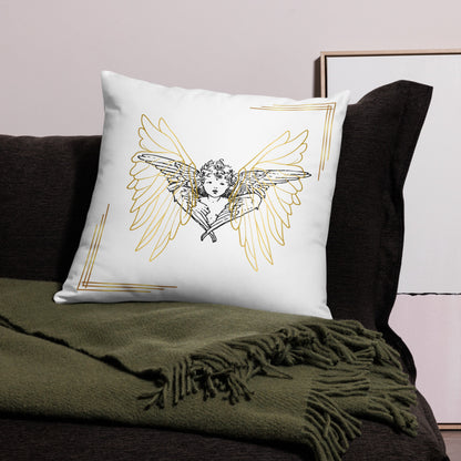 Golden Angel Wings - Pillow Case