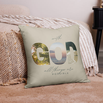 With God all things are possible | Pillow Case