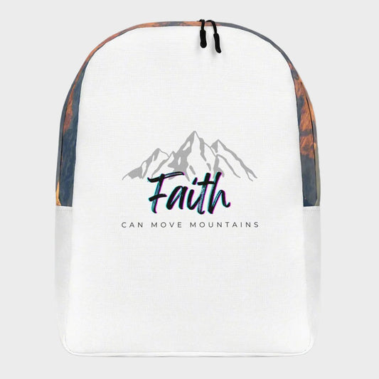 Multi-Use Backpack with Inspirational Quote - "Faith can move mountains"