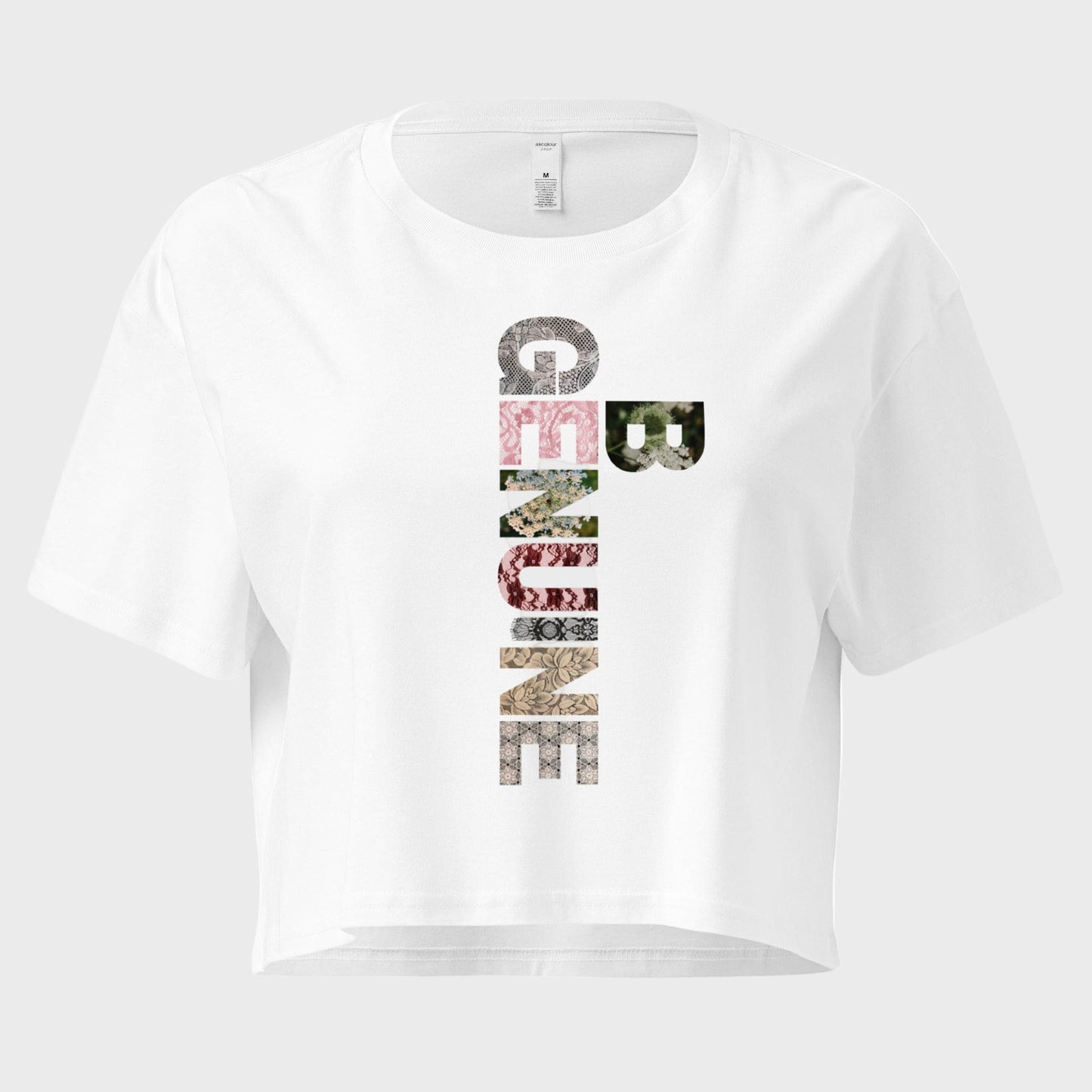 Sé genuina | Top corto relajado para mujeres