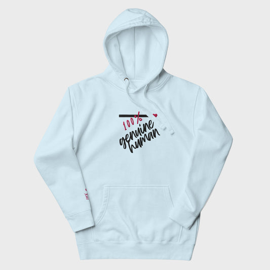 100% genuinehuman | Unisex embroidered premium hoodie