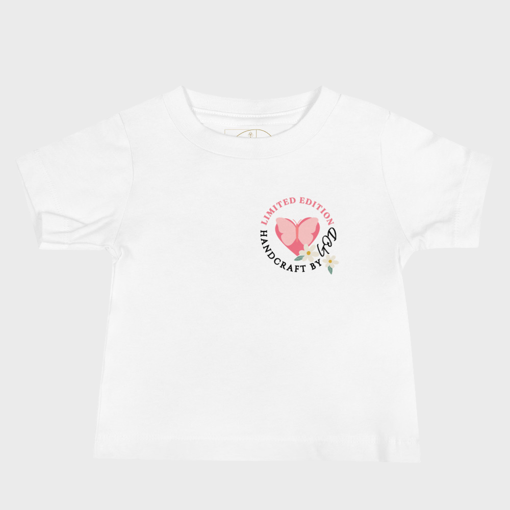Hecho a mano por Dios | Camiseta de Jersey de Algodón para Bebé